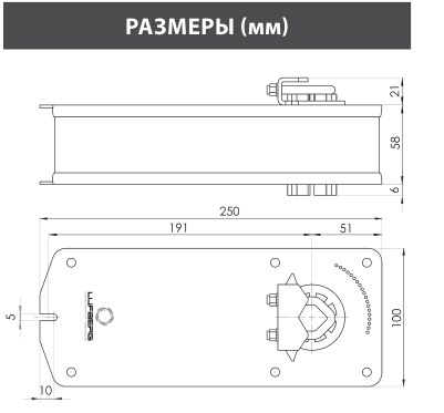 Электропривод Lufberg DA15S24 с пружинным возвратом 15 Нм
