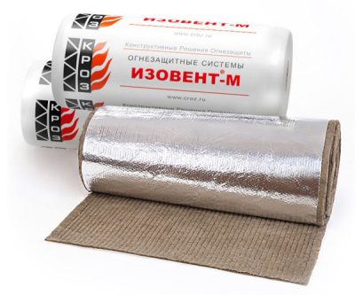 Материал для конструктивной огнезащиты металла Изовент®-М