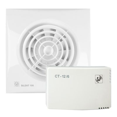 Накладной вентилятор Soler Palau KIT SILENT-100 CZ 12V + CT-12/14 R
