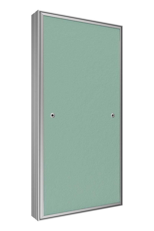 Люк ревизионный D Ceramo Base 300х600 скрытый монтаж съемный алюминий EVECS